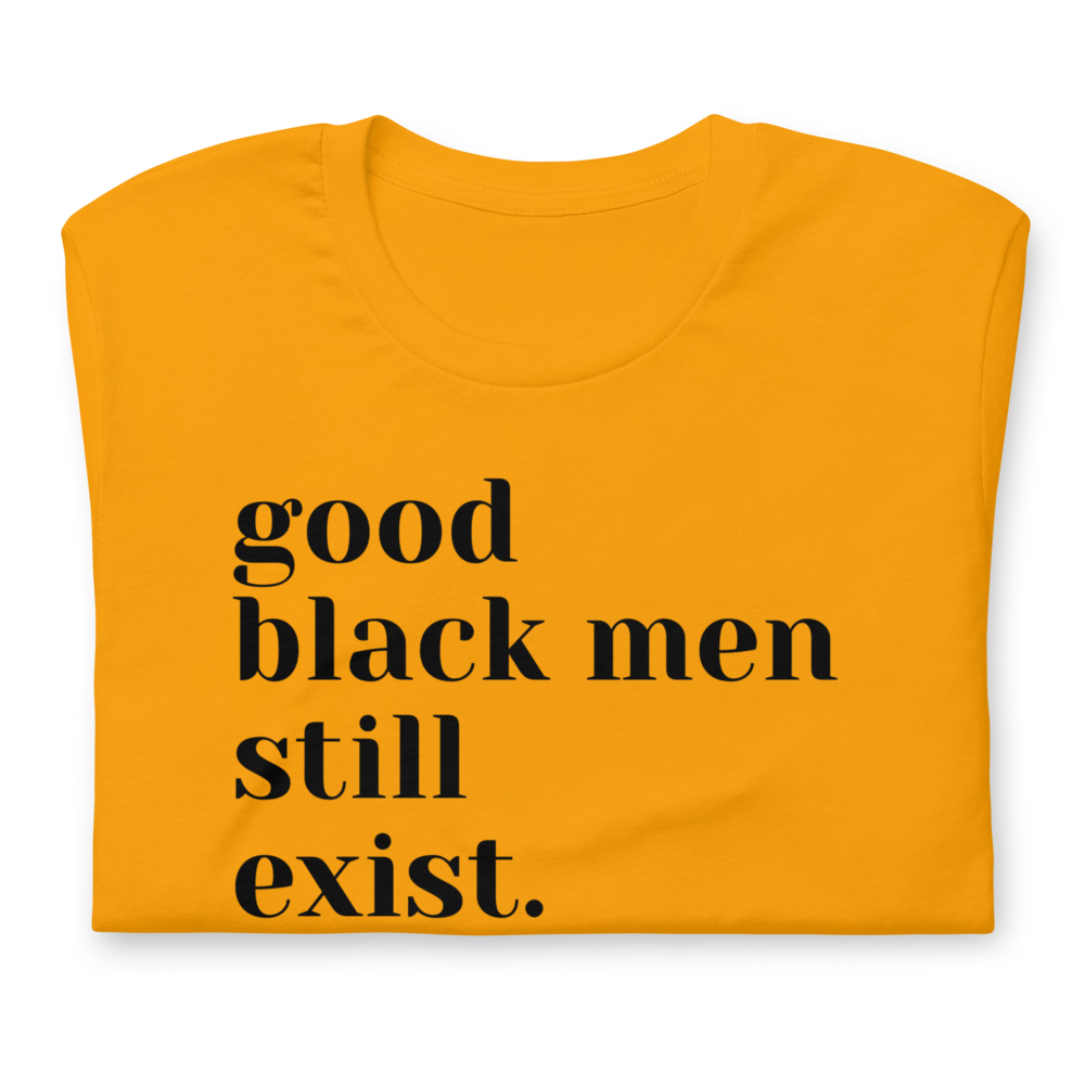 GOOD BLACK MEN GOLD (SHORT-SLEEVED) T-SHIRT