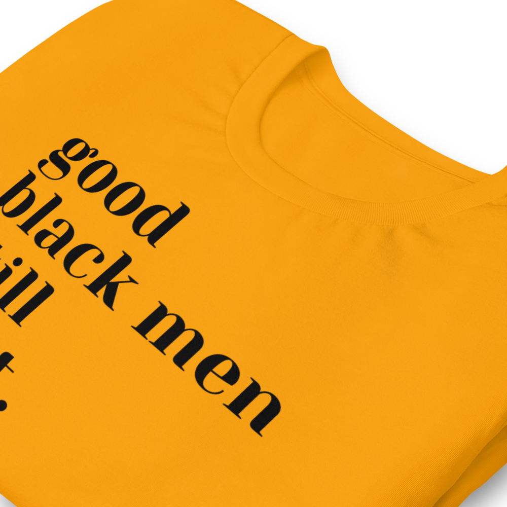 GOOD BLACK MEN GOLD (SHORT-SLEEVED) T-SHIRT